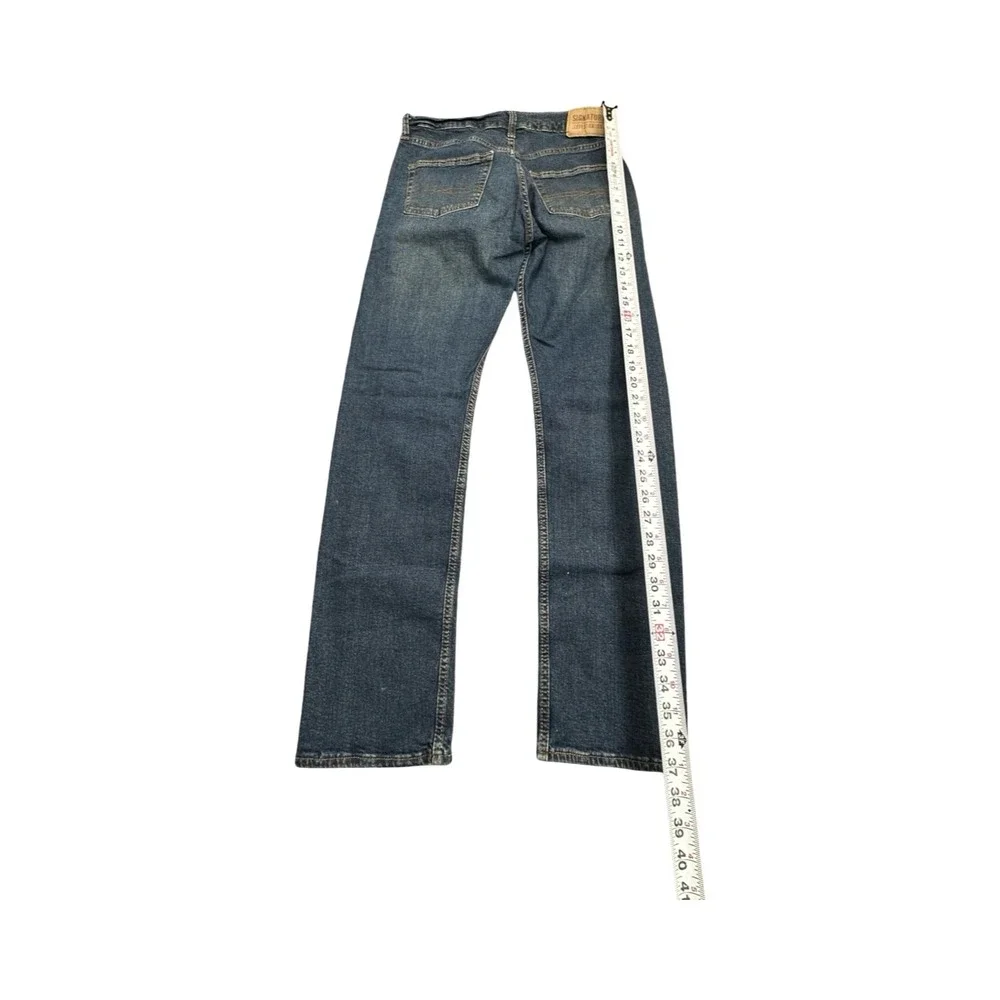 Signature Levi Strauss Jeans Mens 29x30 Blue Straight Leg S58988-0024 Denim